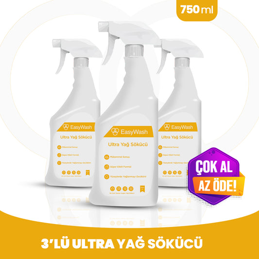 3'lü Ultra Yağ Sökücü